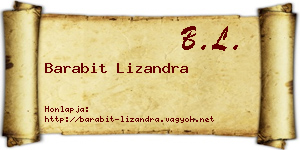 Barabit Lizandra névjegykártya